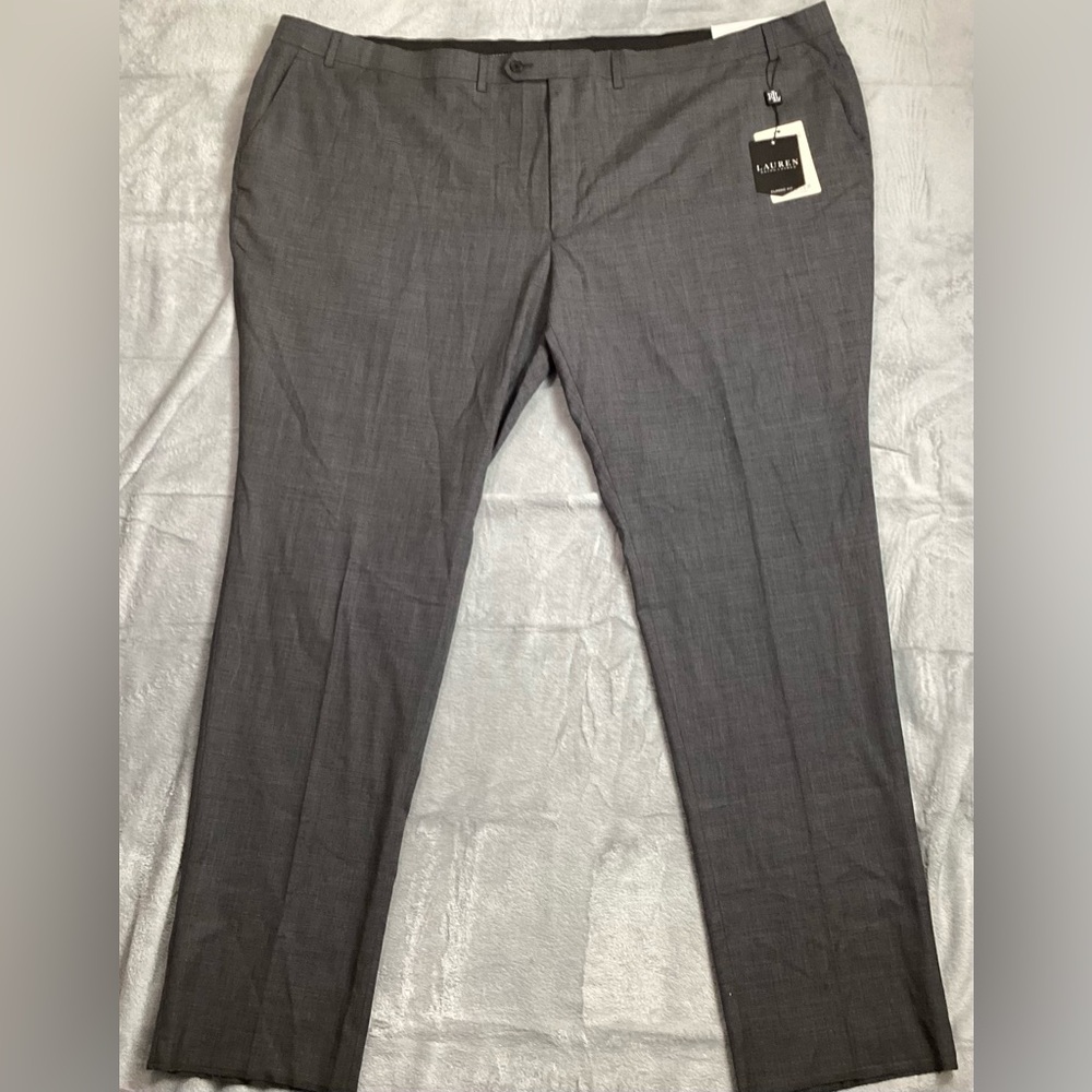 Lauren Ralph Lauren Dress Pants 54 Men’s NWT Classic Fit UltraFlex Wool Unhemmed